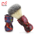 Dishi colorful resin handle synthetic hair shaving brush